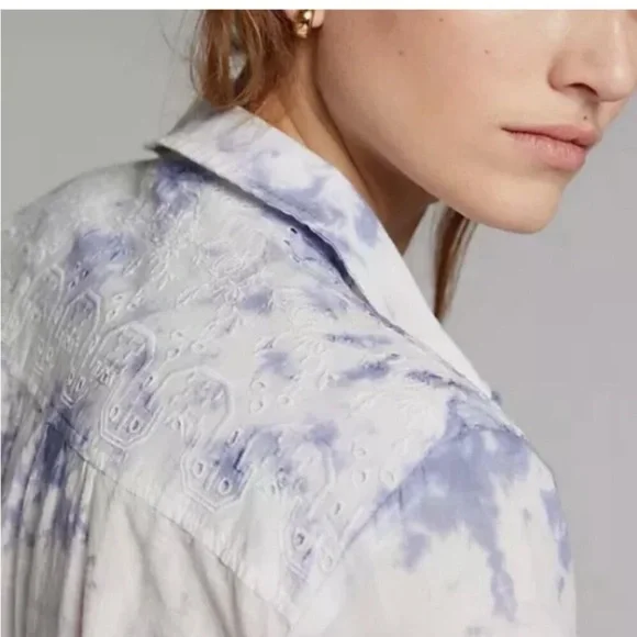 Anthro x Pilcro Embroidered Eyelet Top - Picture 8 of 8